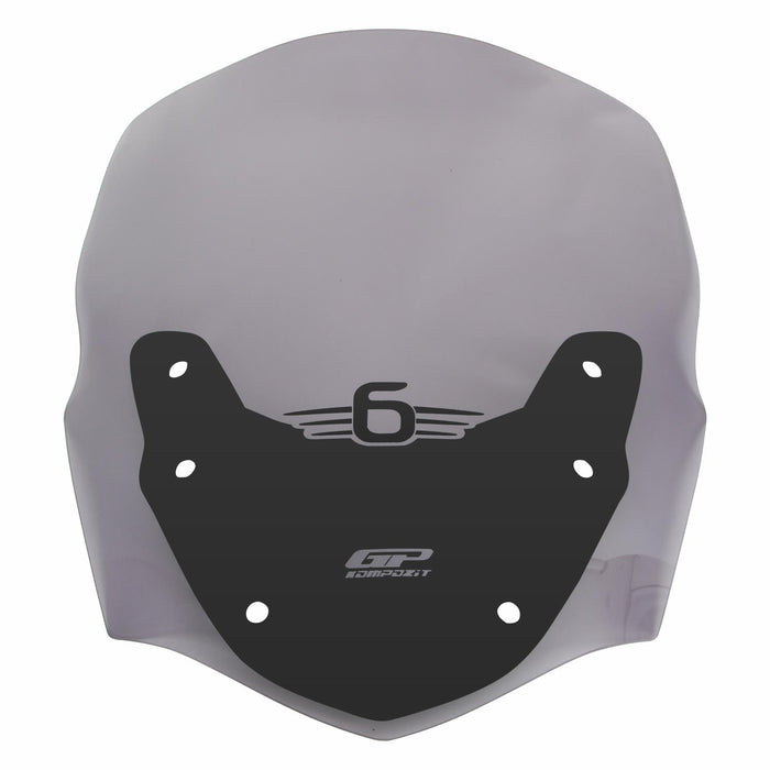 GP Kompozit Windshield Windscreen Smoked Compatible For BMW K 1600 GT / K 1600 GTL 2017-2025