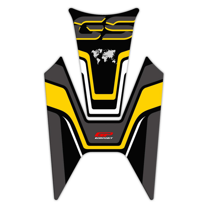 GP Kompozit Protection de réservoir Noir-Jaune Compatible pour BMW R 1200 GS 2013-2023