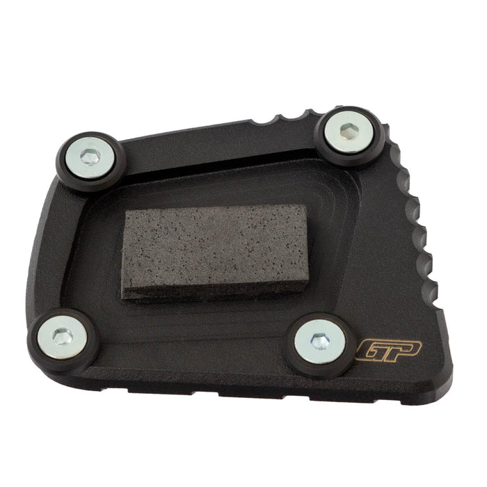 GP Kompozit Kickstand Side Stand Plate Pad Black Compatible For BMW R 1200 GS ADV 2004-2012