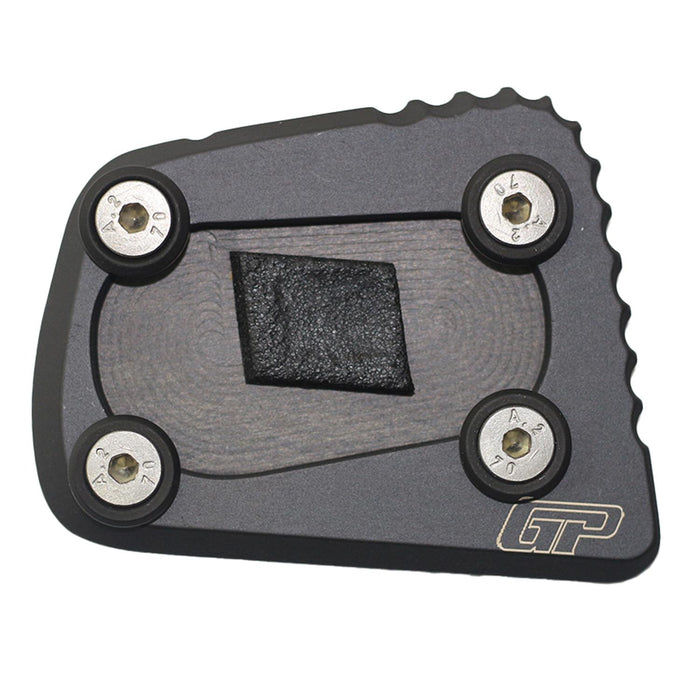 GP Kompozit Kickstand Side Stand Plate Pad Black Compatible For BMW R 1200 GS / R 1250 GS 2013-2023