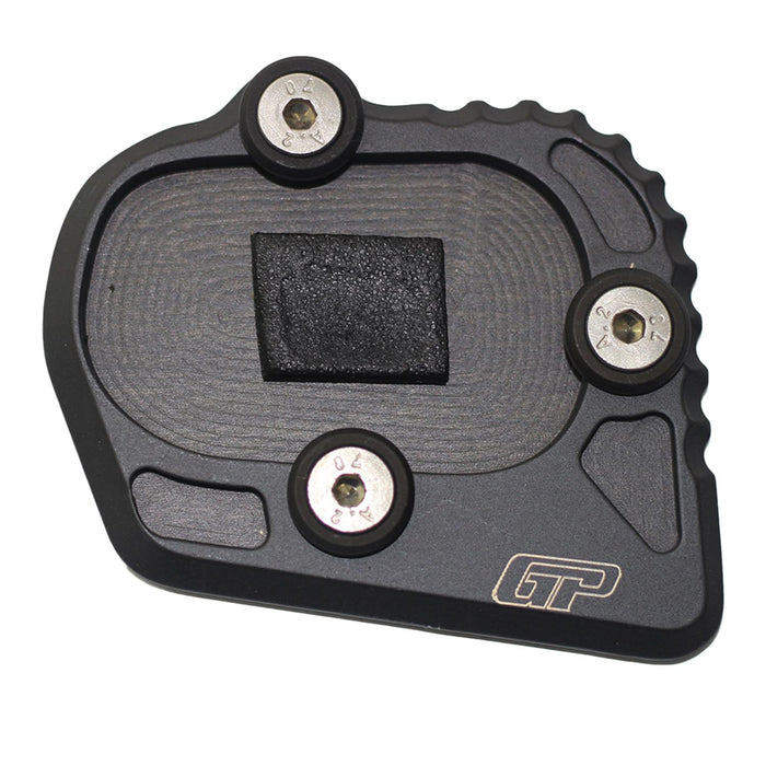 GP Kompozit Kickstand Side Stand Plate Pad Black Compatible For BMW R 1200 GS / R 1250 GS ADV 2013-2023