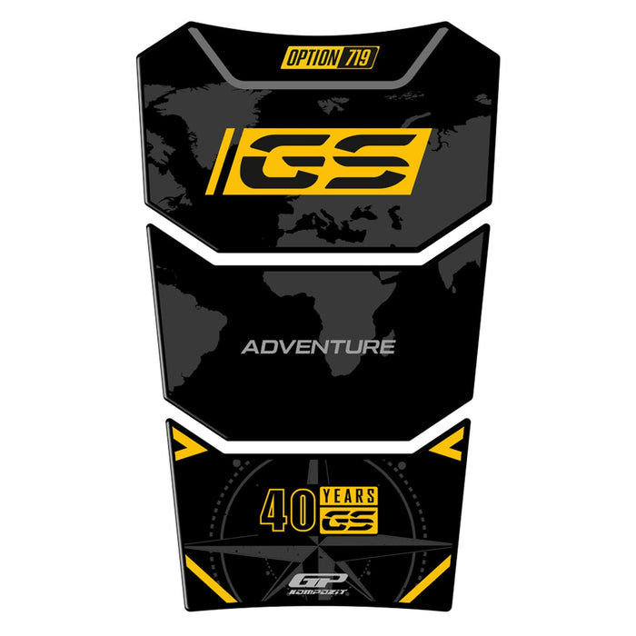 GP Kompozit Protection de réservoir 40e anniversaire spécial compatible pour BMW R 1200 GS / R 1250 GS ADV 2013-2023