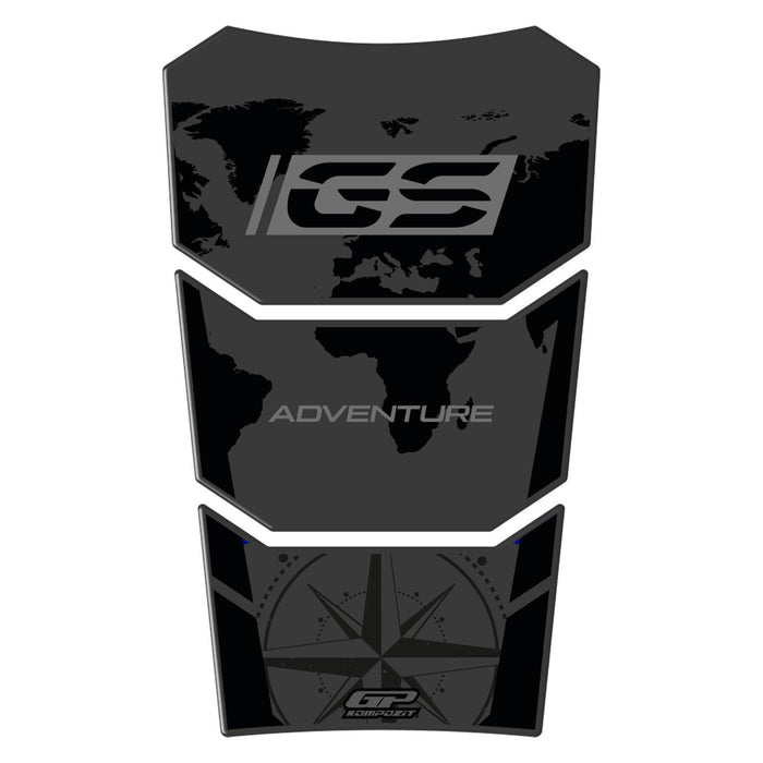 Protège-réservoir GP Kompozit noir compatible pour BMW R 1200 GS / R 1250 GS ADV 2013-2023