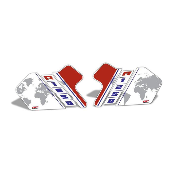GP Kompozit Protector Depósito Lateral Blanco Compatible Para BMW R 1250 GS / R 1250 GS ADV 2018-2023