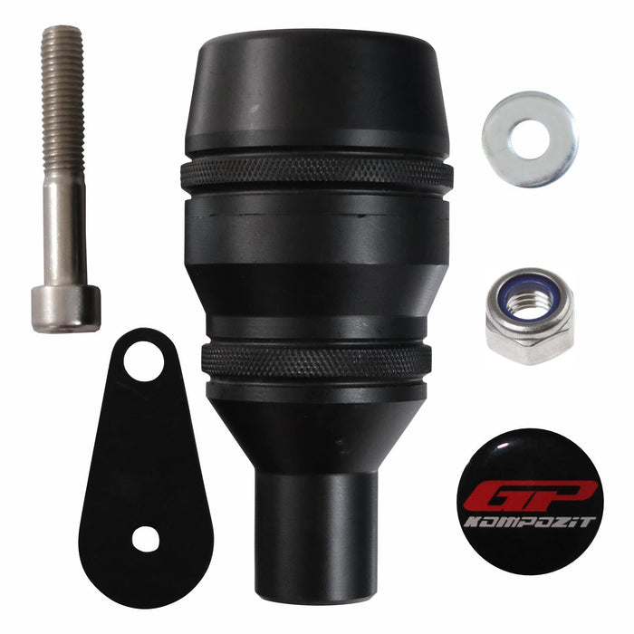GP Kompozit Exhaust Crash Frame Slider Black Compatible For BMW R 1300 GS  2023-2024