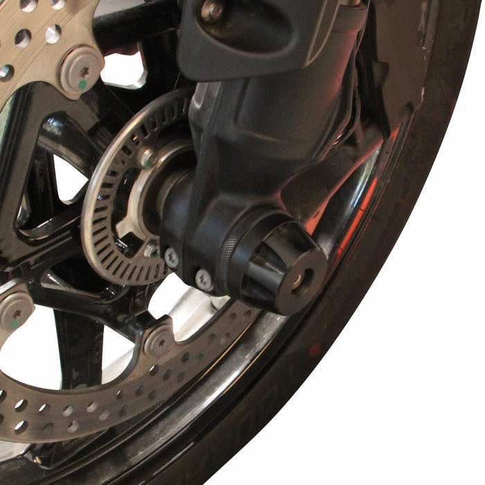 GP Kompozit Axle Guard Crash Wheel Frame Slider Black Compatible For BMW R 1300 GS  2023-2024