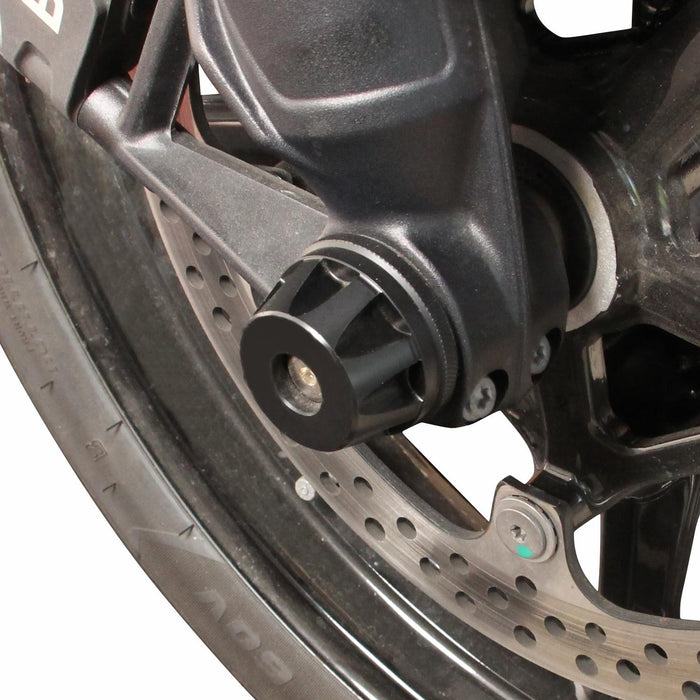 GP Kompozit Axle Guard Crash Wheel Frame Slider Black Compatible For BMW R 1300 GS  2023-2024