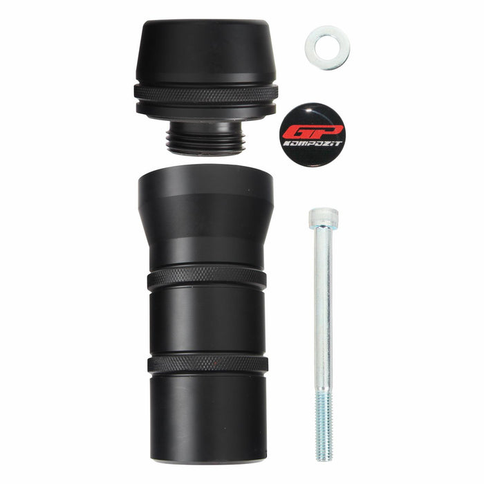 GP Kompozit Escape Crash Frame Slider Negro Compatible para CFMOTO 150NK 2016-2022