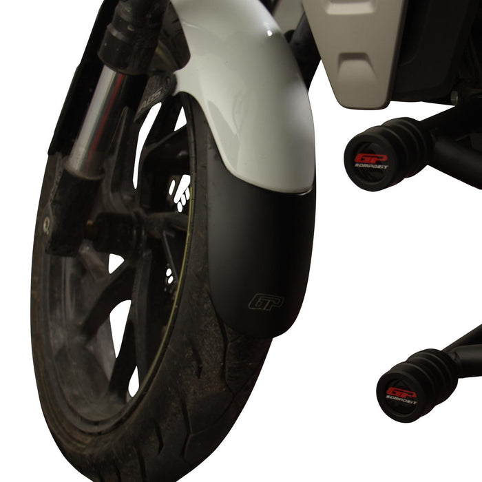 GP Kompozit Extensor de guardabarros delantero negro compatible con CFMOTO 250CL-X / 300CL-X 2022-2023