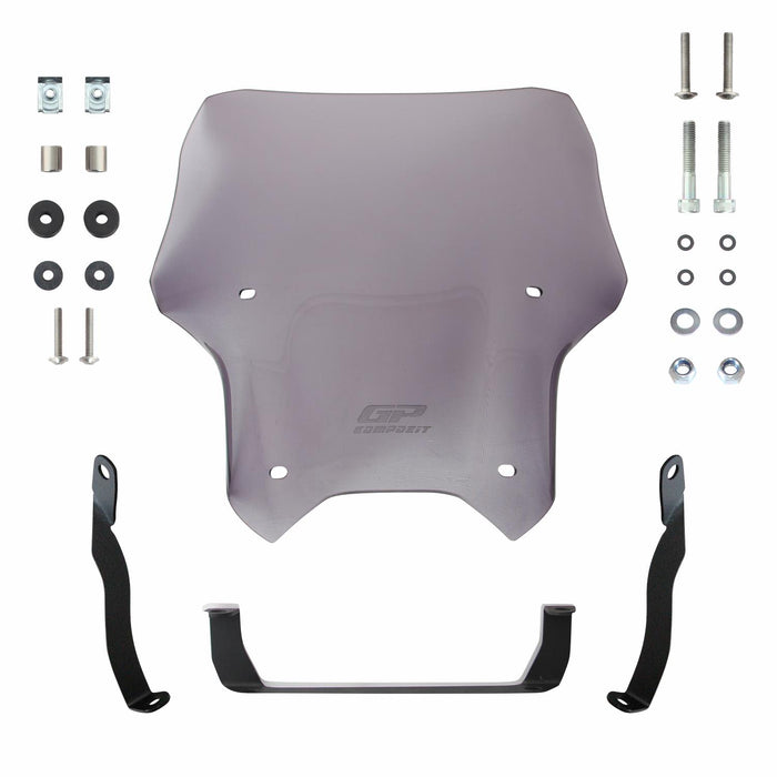 GP Kompozit Sport Windshield Windscreen Smoked Compatible For CFMOTO 250NK / 300NK  2018-2022