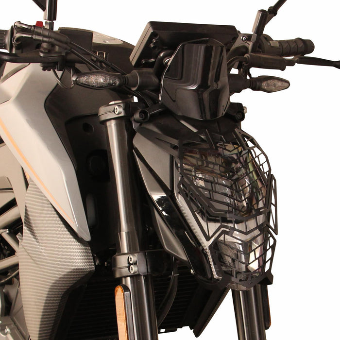 GP Kompozit Headlight Grille Guard Protector Black Compatible For CFMOTO 250NK / 300NK  2023-2025