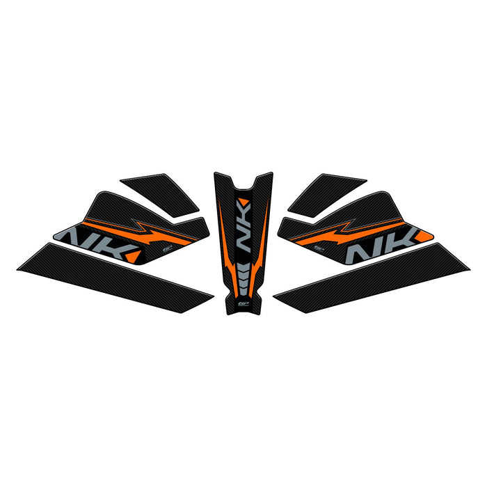 Jeu de protections de réservoir GP Kompozit Orange Compatible pour CFMOTO 250NK / 300NK 2023