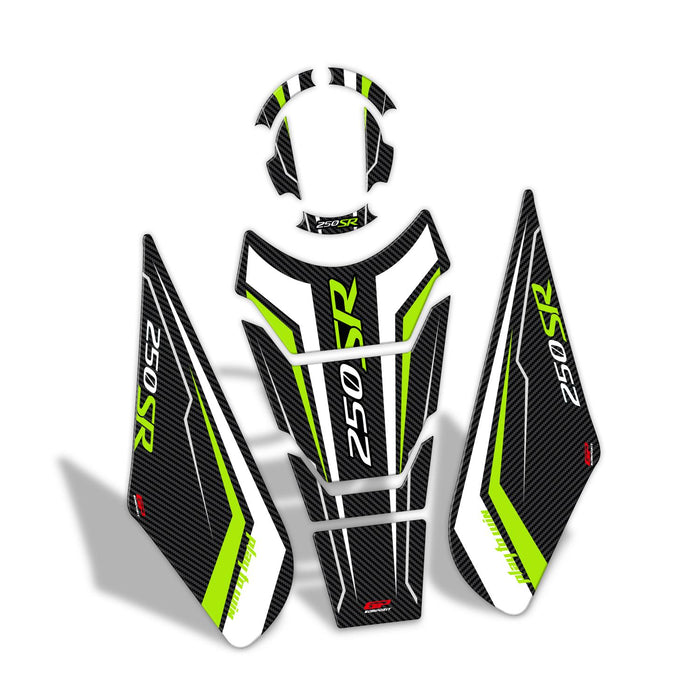 GP Kompozit Tank Pad Set Yellow Compatible For CFMOTO 250SR / 300SR  2020-2024
