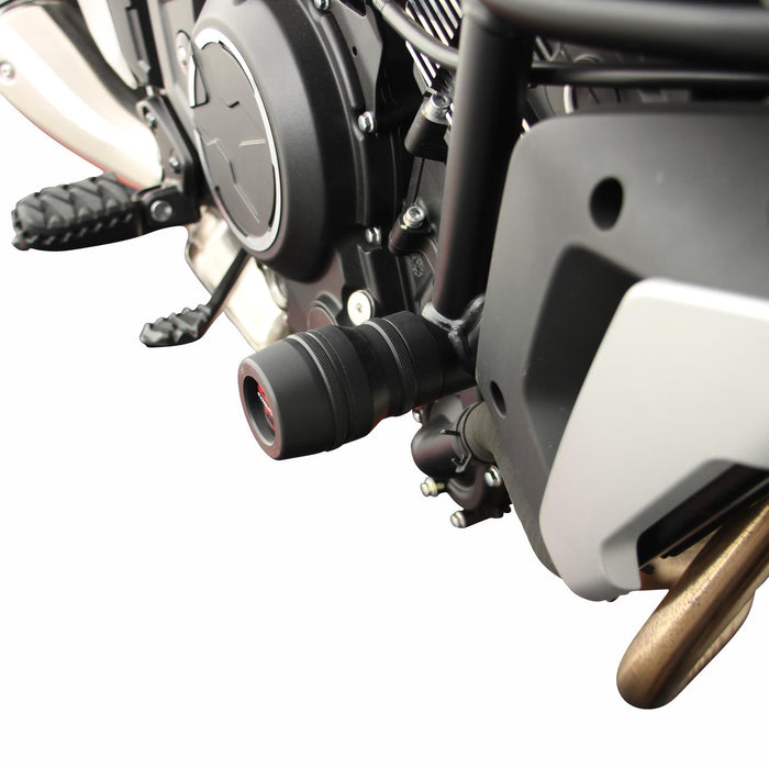 GP Kompozit Curseur de cadre de crash moteur noir compatible pour CFMOTO 700CL-X 2022-2023