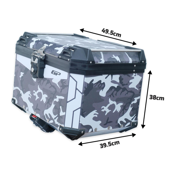 GP Kompozit Universal 57 lt Aluminum Motorcycle Top Case DSN01