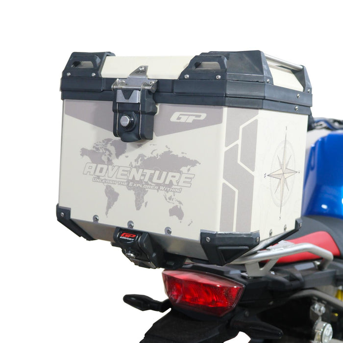 GP Kompozit Universal 37 lt Aluminum Motorcycle Top Case DSN02