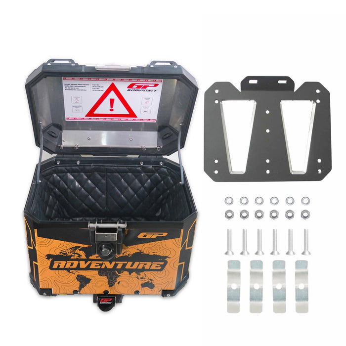 GP Kompozit Universal 37 lt Aluminum Motorcycle Top Case DSN03