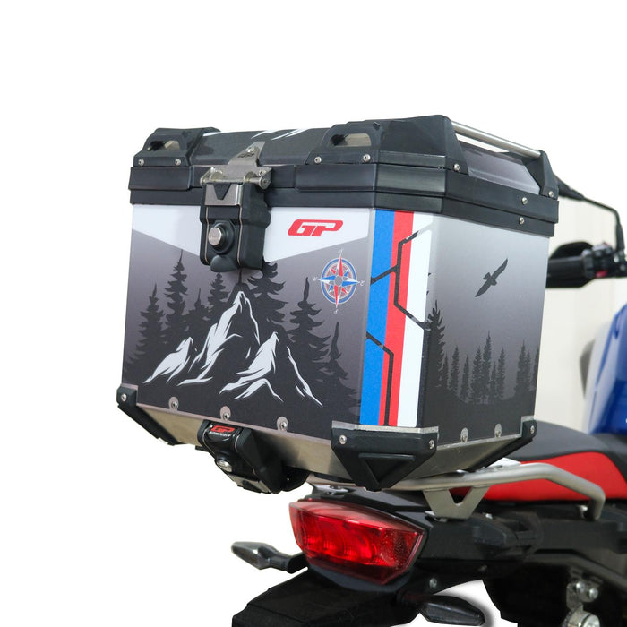 GP Kompozit Universal 37 lt Aluminum Motorcycle Top Case DSN06