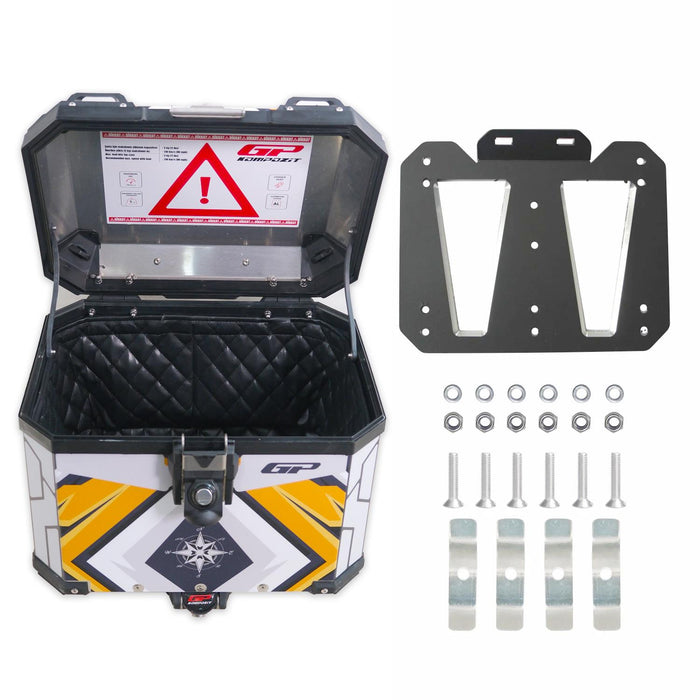 GP Kompozit Universal 37 lt Aluminum Motorcycle Top Case DSN07