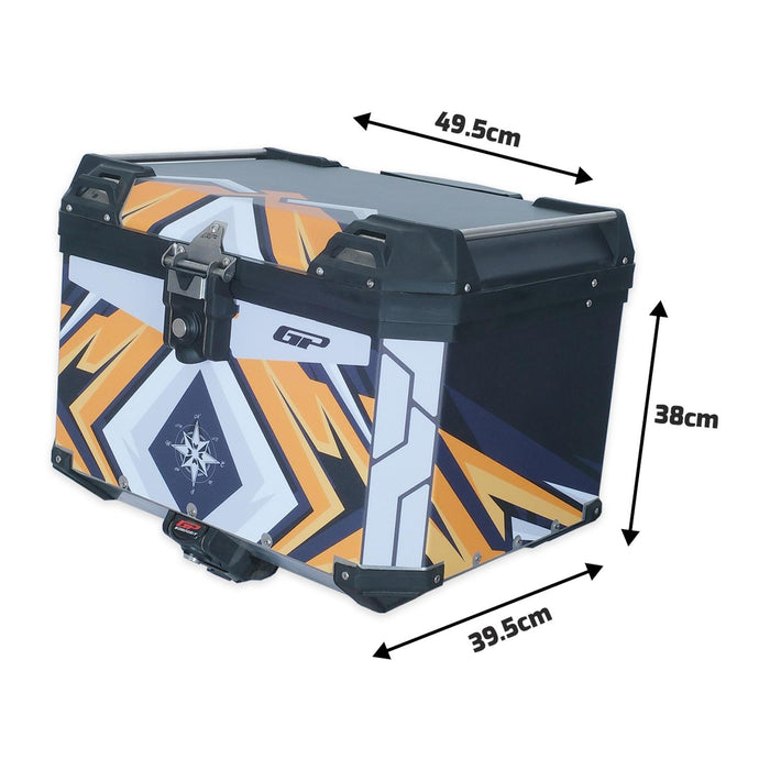 GP Kompozit Universal 57 lt Aluminum Motorcycle Top Case DSN07