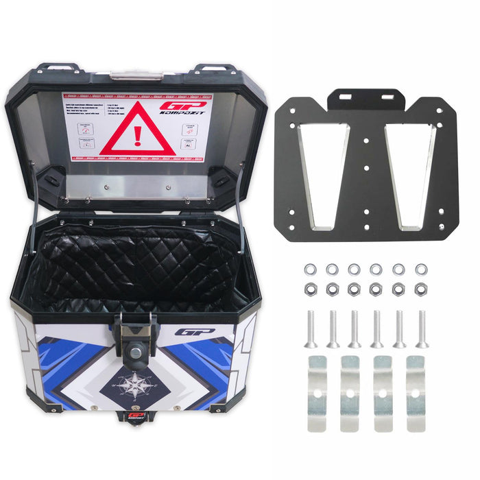 GP Kompozit Universal 37 lt Aluminum Motorcycle Top Case DSN08