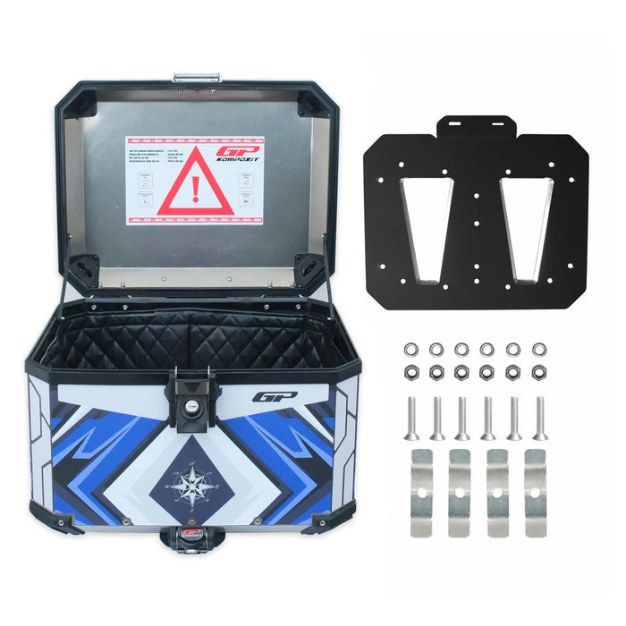 GP Kompozit Universal 57 lt Aluminum Motorcycle Top Case DSN08