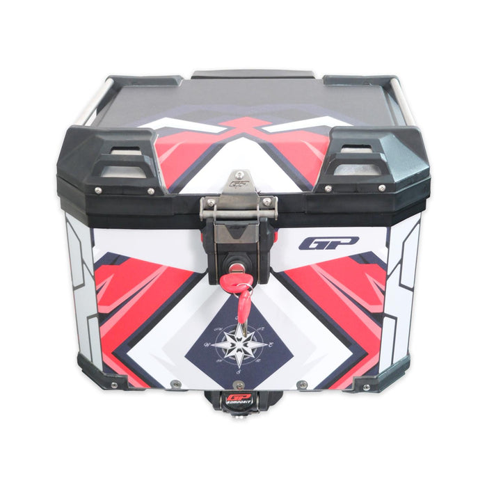 GP Kompozit Universal 37 lt Aluminum Motorcycle Top Case DSN10