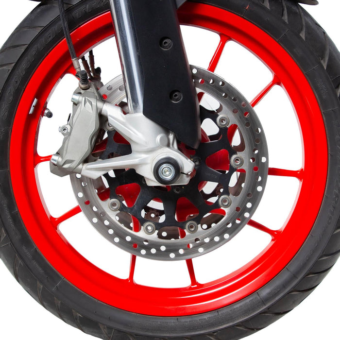 GP Kompozit Axle Guard Crash Wheel Frame Slider Set Black Compatible For Ducati Multistrada V2  2022-2023