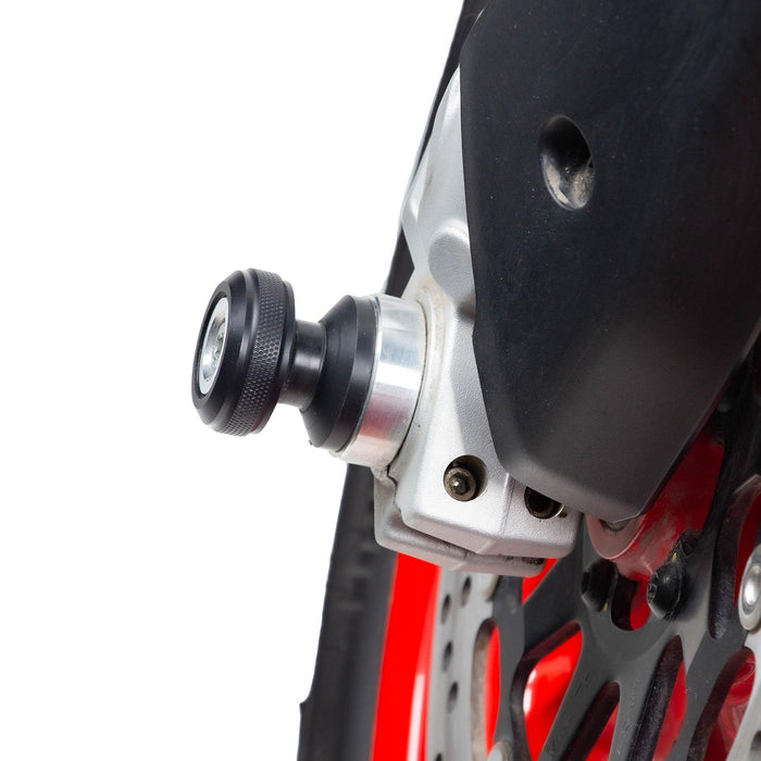 GP Kompozit Axle Guard Crash Wheel Frame Slider Set Black Compatible For Ducati Multistrada V2  2022-2023