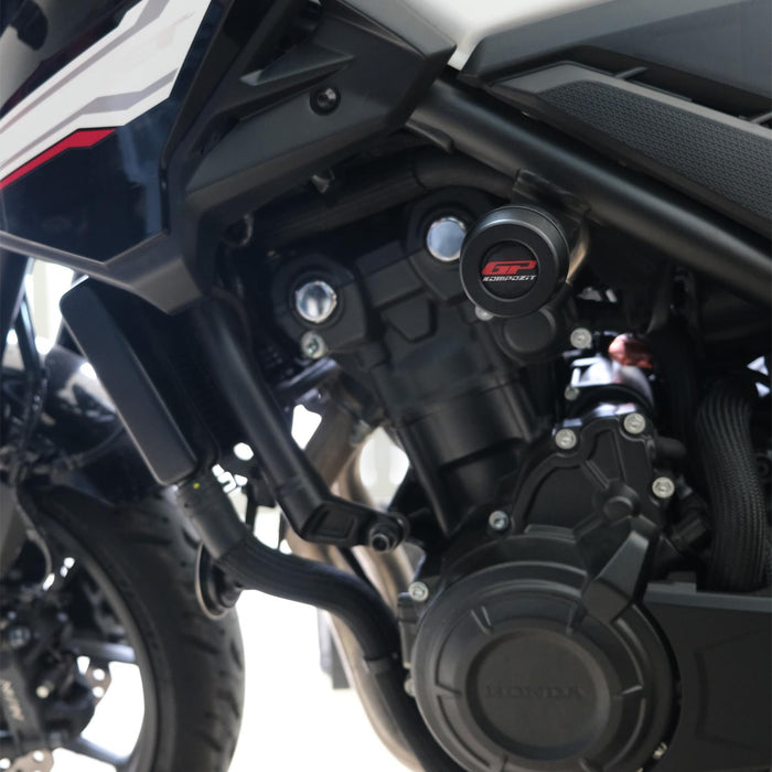GP Kompozit Engine Crash Frame Sliders Black Compatible For Honda CB500 Hornet 2025