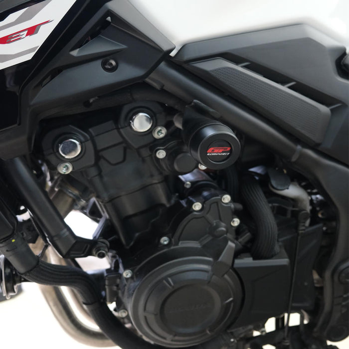 GP Kompozit Engine Crash Frame Sliders Black Compatible For Honda CB500 Hornet 2025