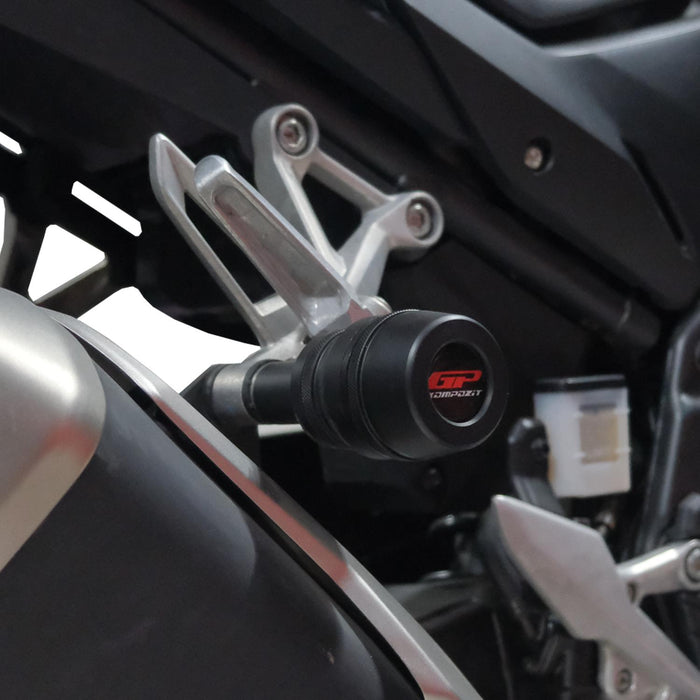 GP Kompozit Exhaust Crash Frame Slider Black Compatible For Honda CB500 Hornet 2025