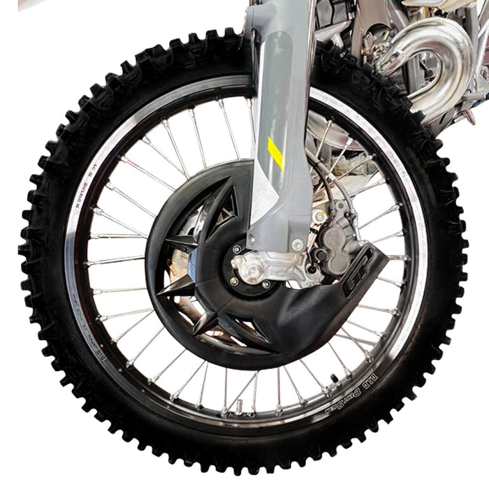 GP Kompozit Jeu de protections de disque avant en plastique noir compatible avec GASGAS EC 250 2012-2023