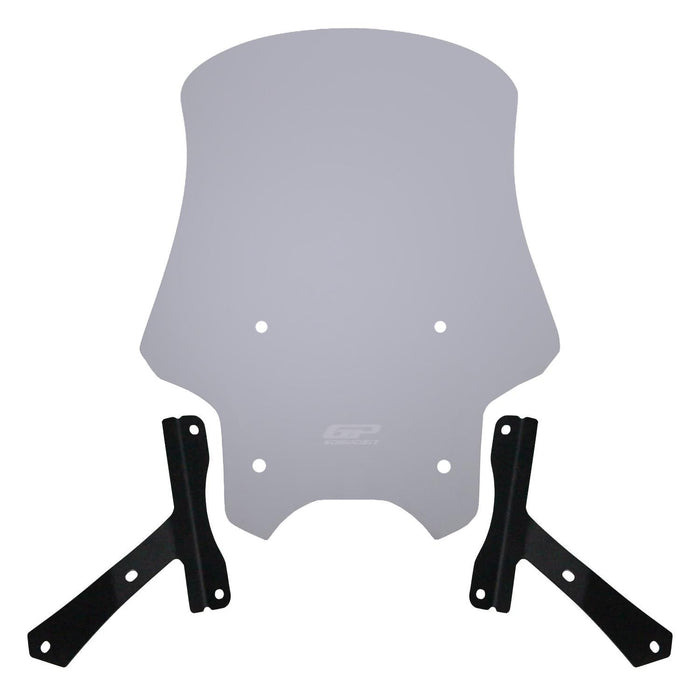 GP Kompozit Touring Windshield Windscreen Smoked Compatible For Hero Xpulse 200 2020-2023