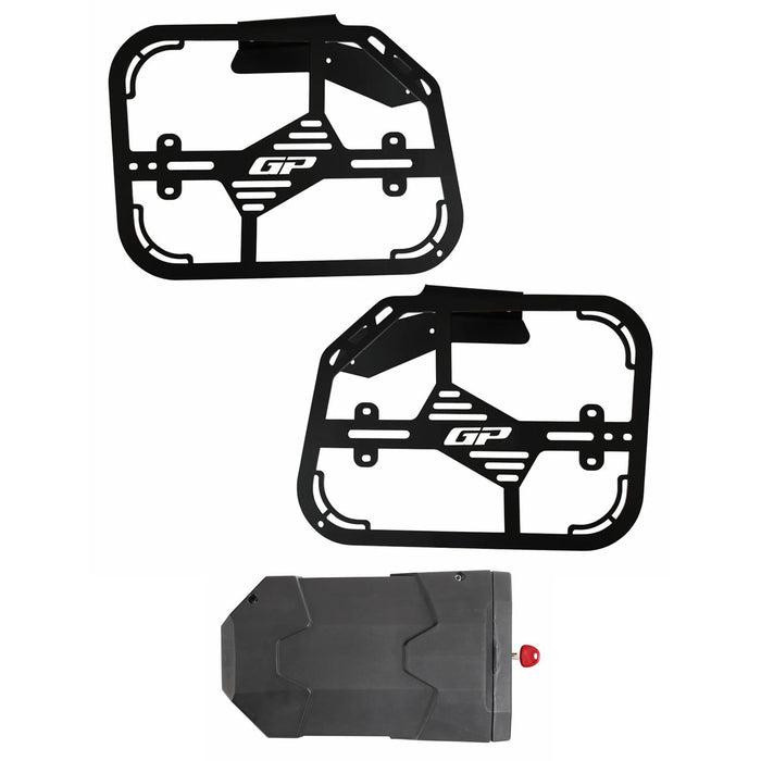 GP Kompozit Side Carrier Pannier Rack Black Compatible For Hero Xpulse 200 2020-2023