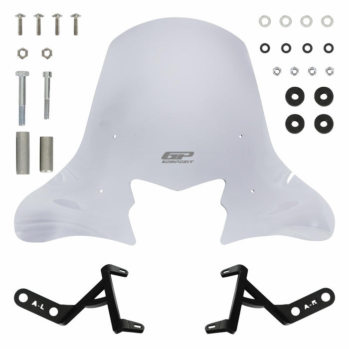GP Kompozit Windshield Windscreen Clear Compatible For Honda Activa 2023-2024