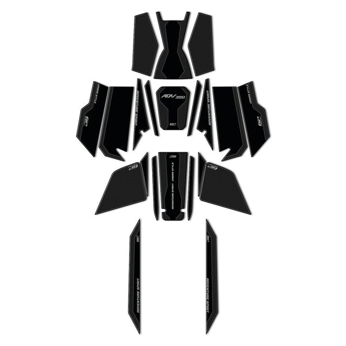 GP Kompozit Tank Pad Set Carbon Compatible For Honda ADV350  2022-2025