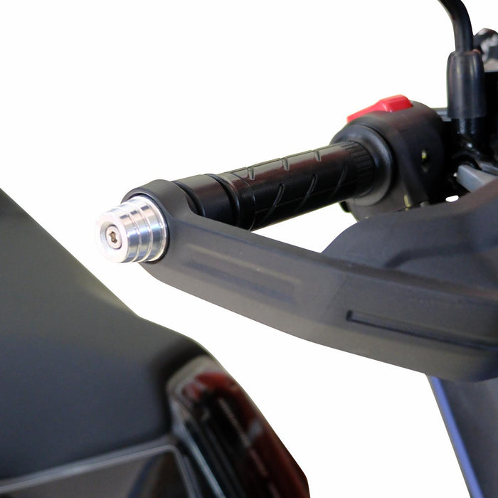 GP Kompozit Motorcycle Grip Handlebar End Weights Gray Compatible For Honda ADV350  2022-2025