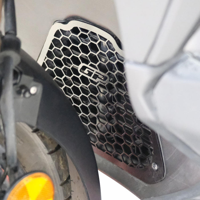 GP Kompozit Radiator Grille Guard Protector Cover Black Compatible For Honda ADV350  2022-2025