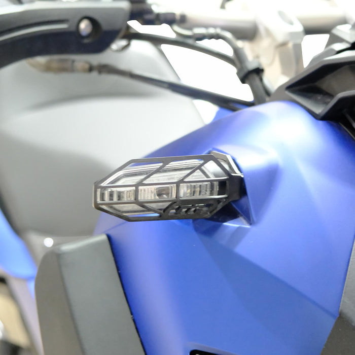 GP Kompozit Turn Signal Light Grille Cover Protector Black Compatible For Honda ADV350  2022-2025