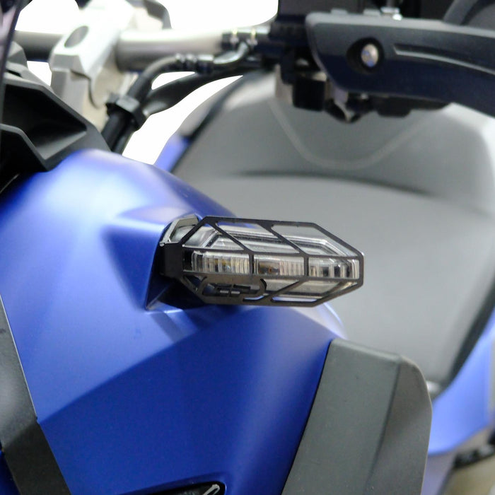 GP Kompozit Turn Signal Light Grille Cover Protector Black Compatible For Honda ADV350  2022-2025