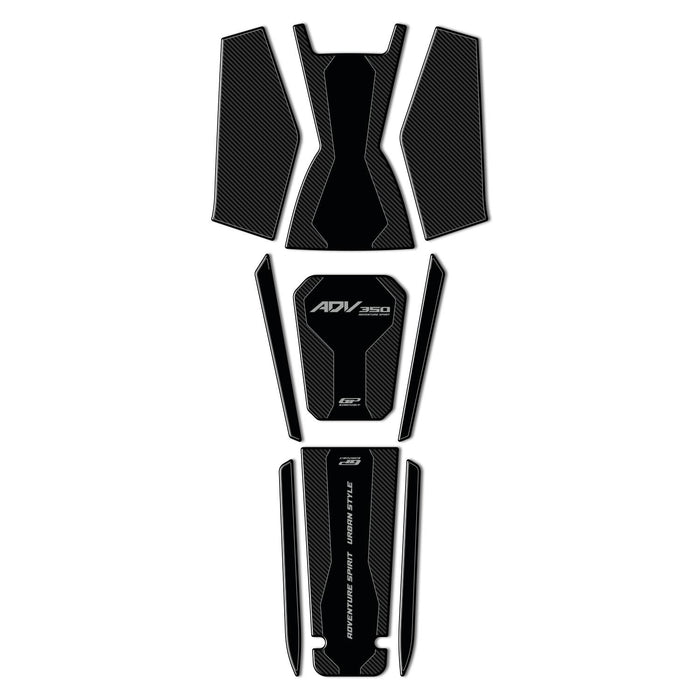 GP Kompozit Tank Pad Set Carbon Compatible For Honda ADV350 2022-2025