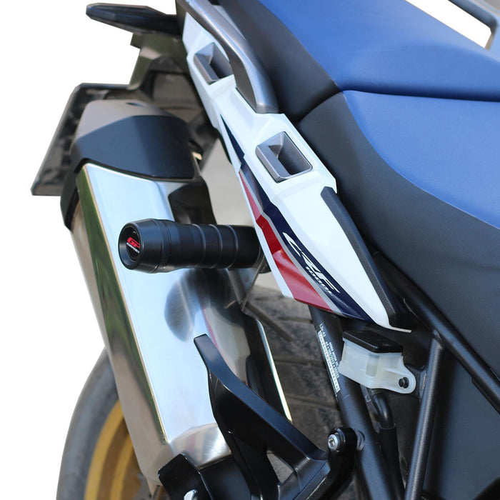 GP Kompozit Exhaust Crash Frame Slider Black Compatible For Honda Africa Twin CRF1000L  2016-2019