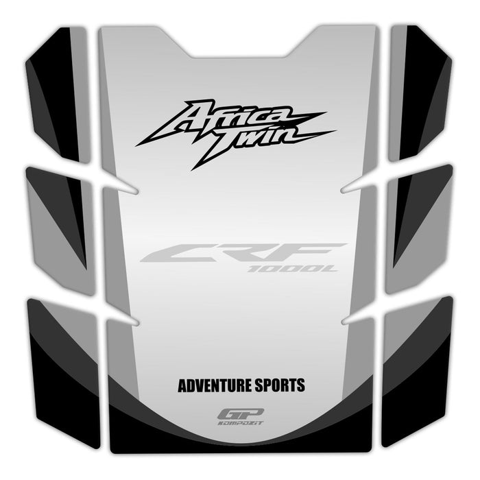 GP Kompozit Tank Pad Set Black Compatible For Honda Africa Twin CRF1000L  2018-2019