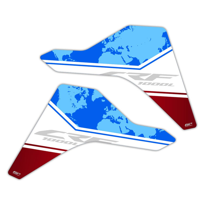 GP Kompozit Tank Pad Set Tricolor Compatible For Honda Africa Twin CRF1000L  2018-2019