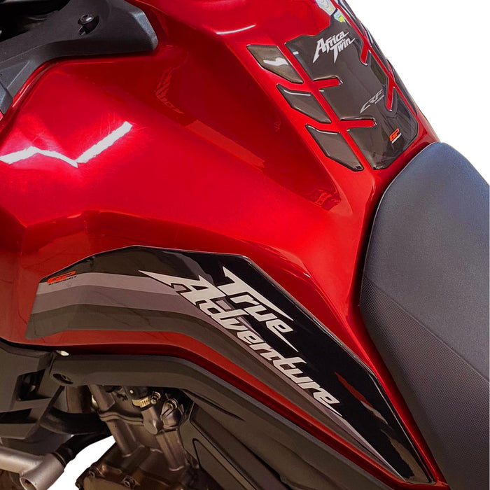 GP Kompozit Tank Pad Set Black Compatible For Honda Africa Twin CRF1000L Adventure  2016-2019