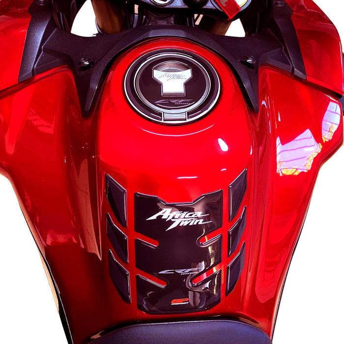 GP Kompozit Tank Pad Set Black Compatible For Honda Africa Twin CRF1000L Adventure  2016-2019