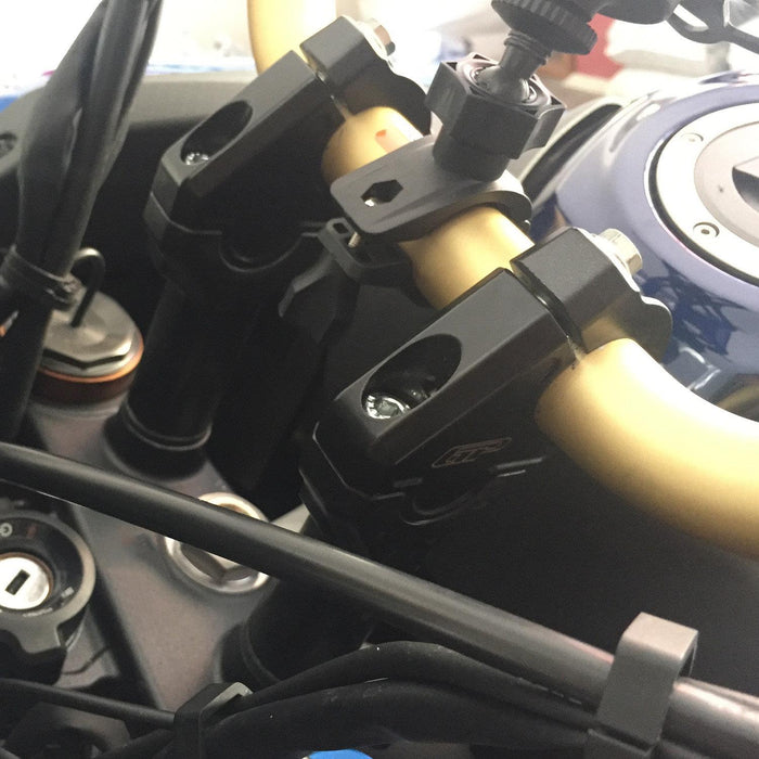 GP Kompozit Elevador de manillar negro compatible con Honda Africa Twin CRF1000L / CRF1100L 2016-2023