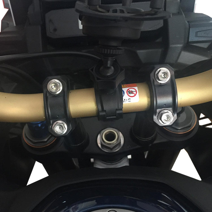 GP Kompozit Elevador de manillar negro compatible con Honda Africa Twin CRF1000L / CRF1100L 2016-2023