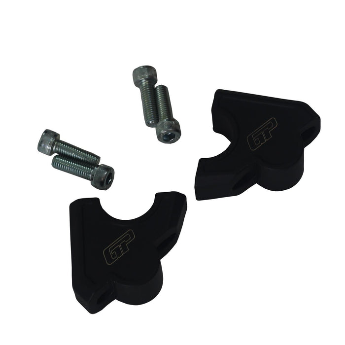 GP Kompozit Elevador de manillar negro compatible con Honda Africa Twin CRF1000L / CRF1100L 2016-2023
